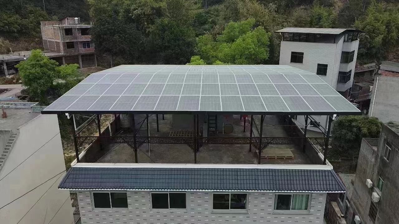 射洪15kw+10kwh自建别墅家庭光伏储能系统